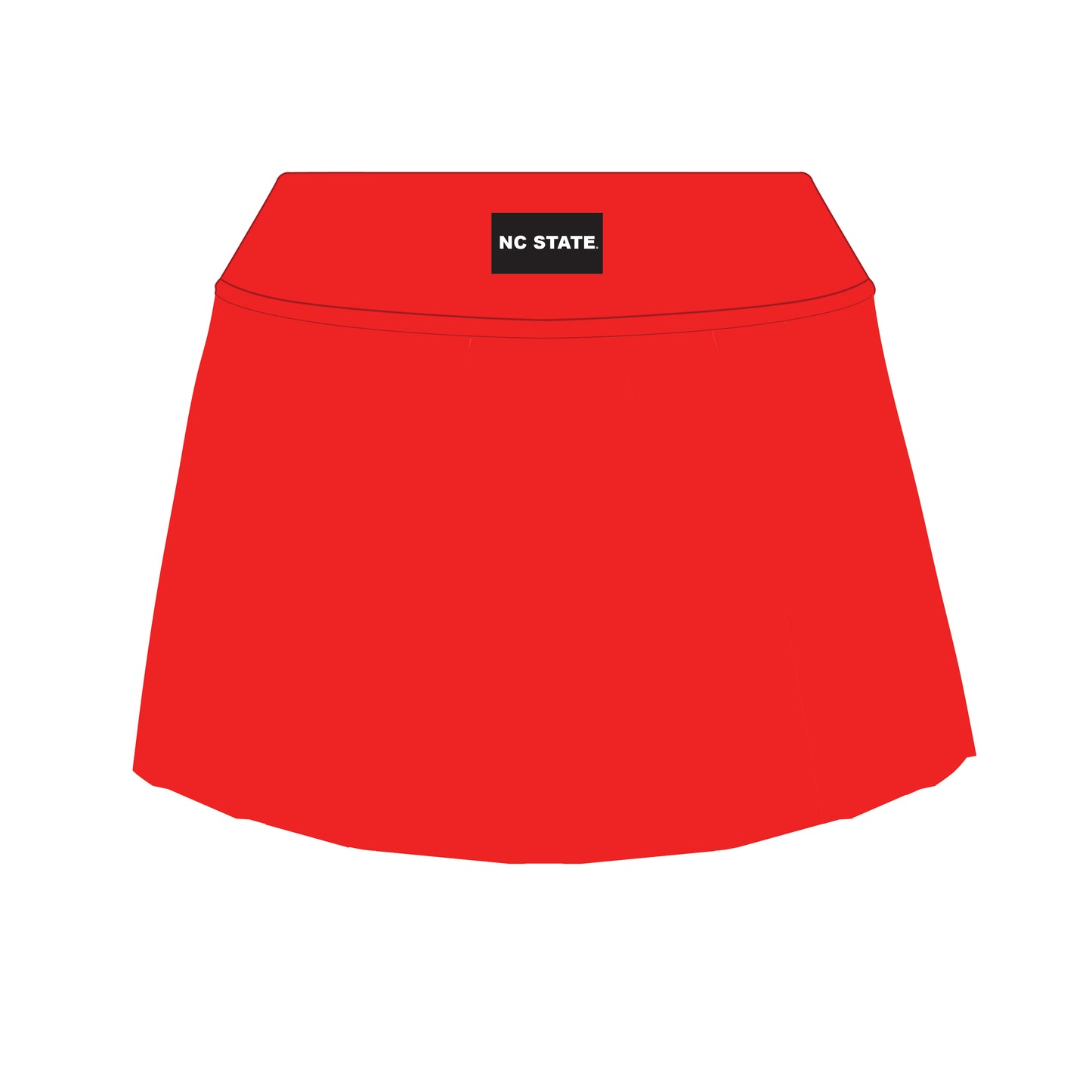 The Alli Tennis Skort NC State Woven Label | Youth Bright Red