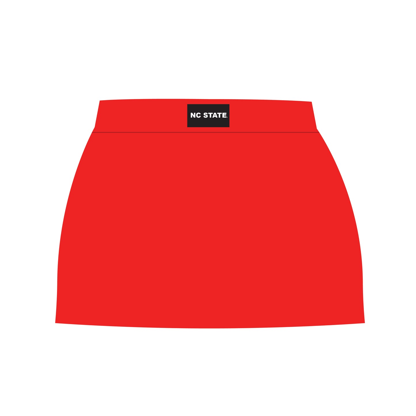 The Hayden High Waisted Skort NC State Woven Label | Bright Red