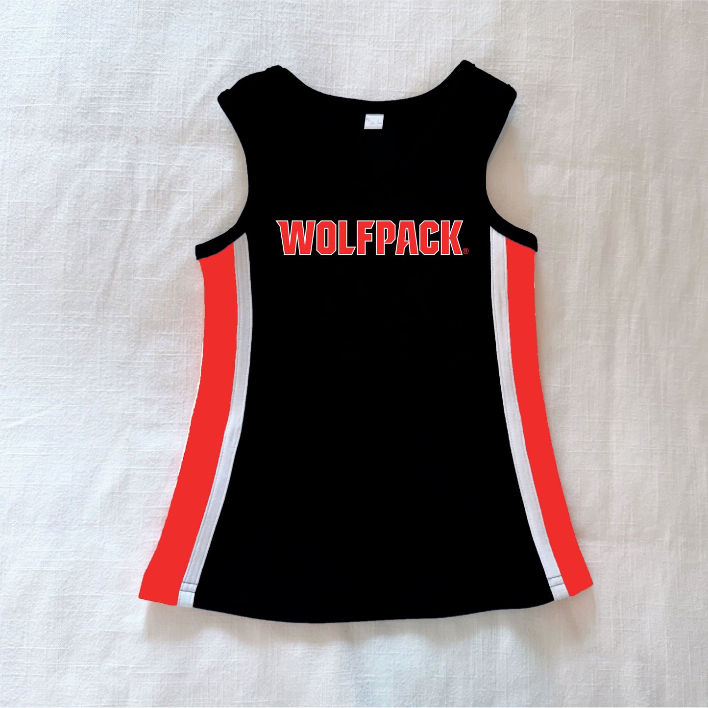 The Power Stripe Cheer Dress NC State | Youth Black
