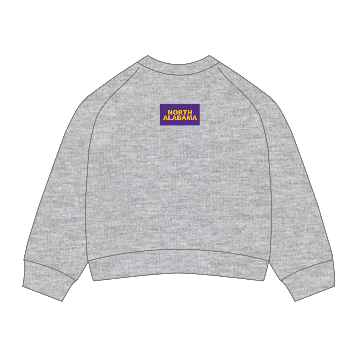 The Ava Airy Crewneck North Alabama Woven Label | Youth Heather Grey
