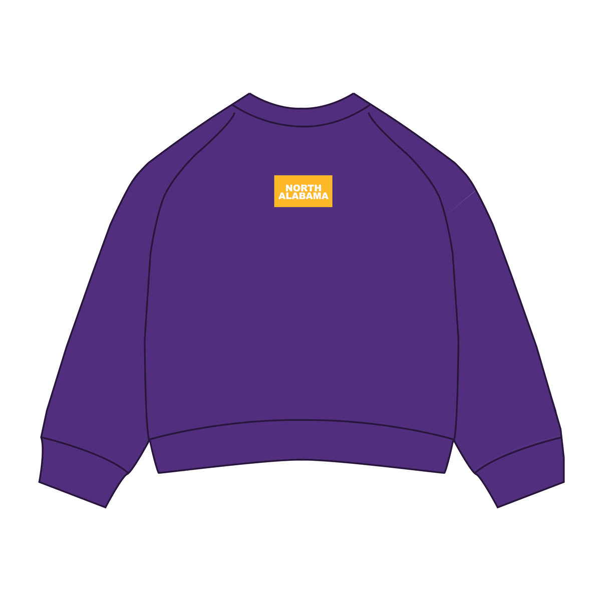 The Ava Airy Crewneck North Alabama Woven Label | Purple