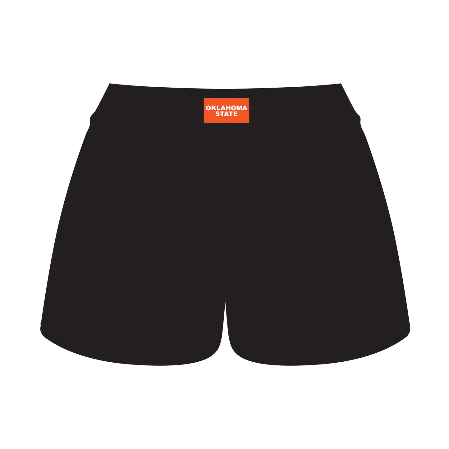 The Ava Airy Shorts Oklahoma State Woven Label | Black