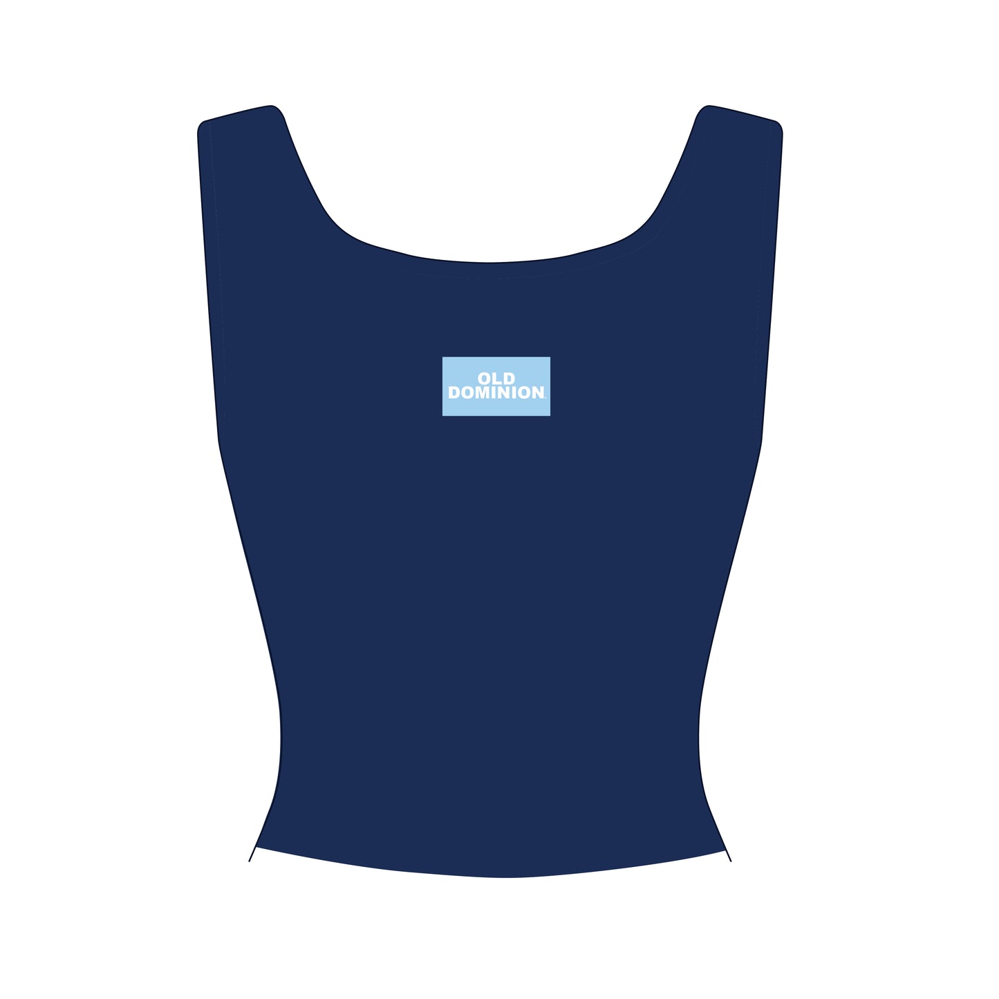 The Alli Ribbed Tank Old Dominion Woven Label | Navy