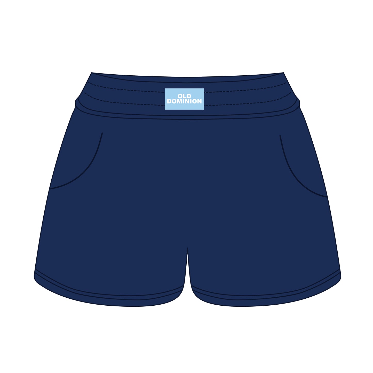 The Ava Airy Shorts Old Dominion Woven Label | Navy
