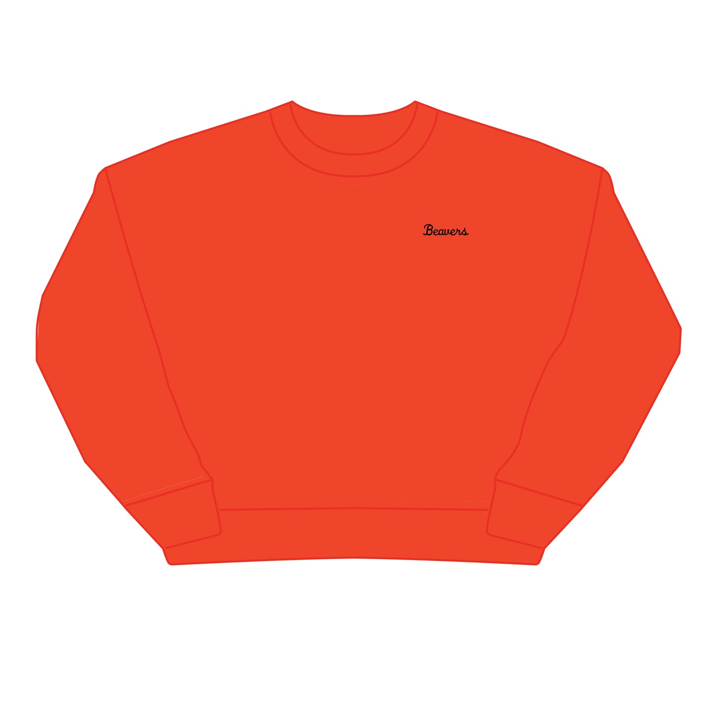 The Brooke Solid Crewneck Oregon State | Orange