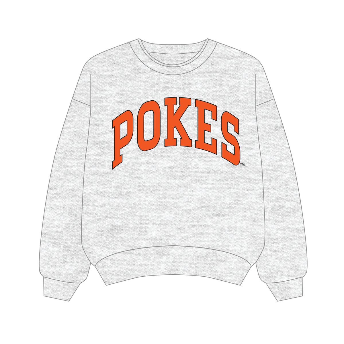 The Olivia Oversized Crewneck Pokes | Youth Ash