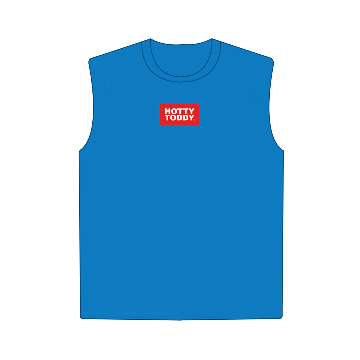The Anna Active Tank Hotty Toddy Woven Label | Powder Blue