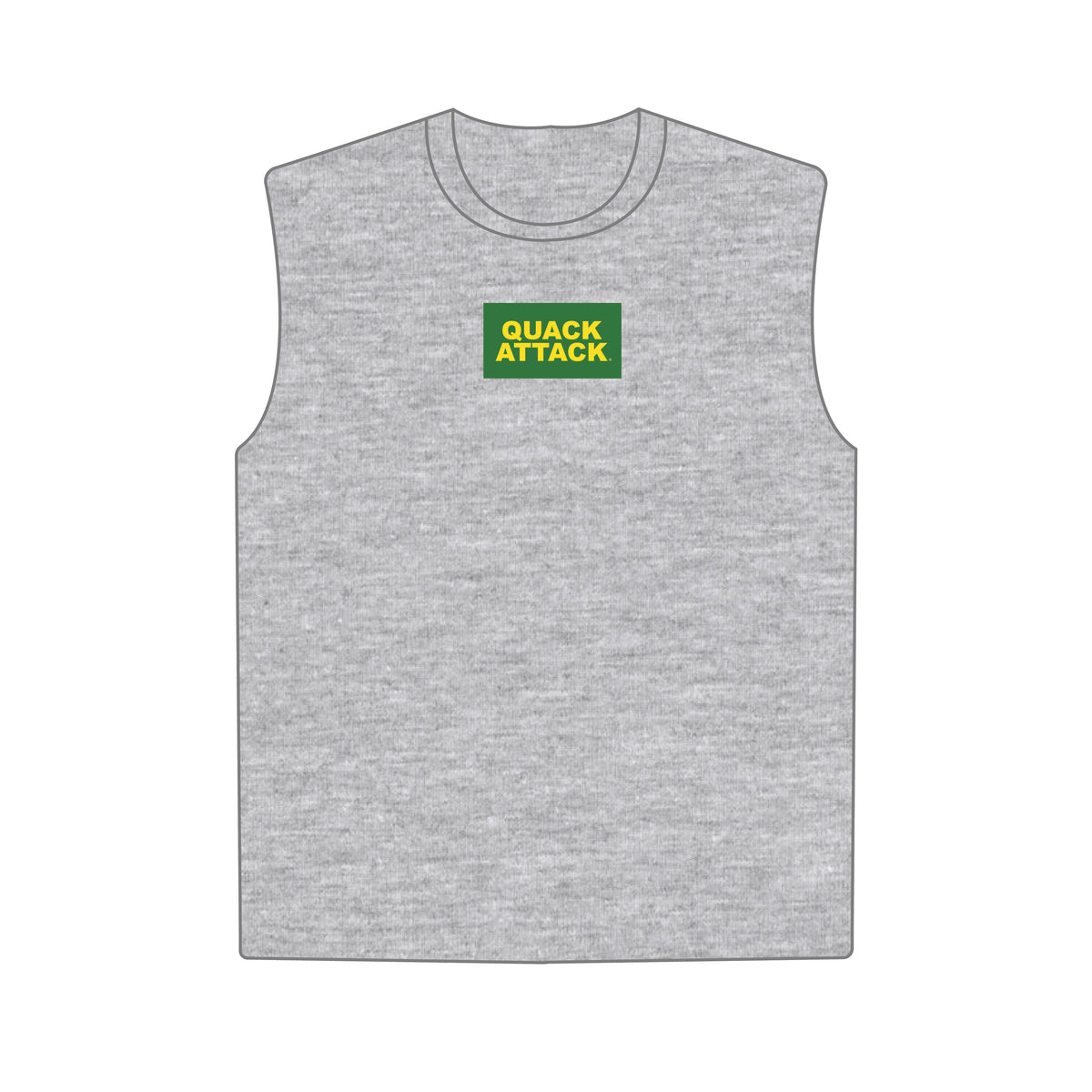 The Anna Active Tank Quack Attack Woven Label | Youth Heather Grey