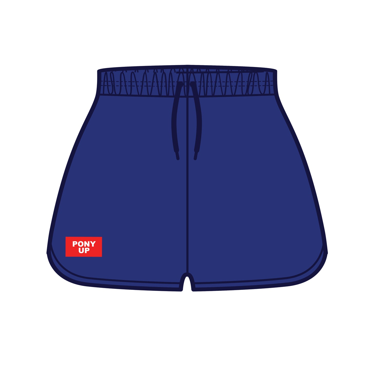 The Kristen Airy Lounge Shorts Pony Up Woven Label | Royal Blue