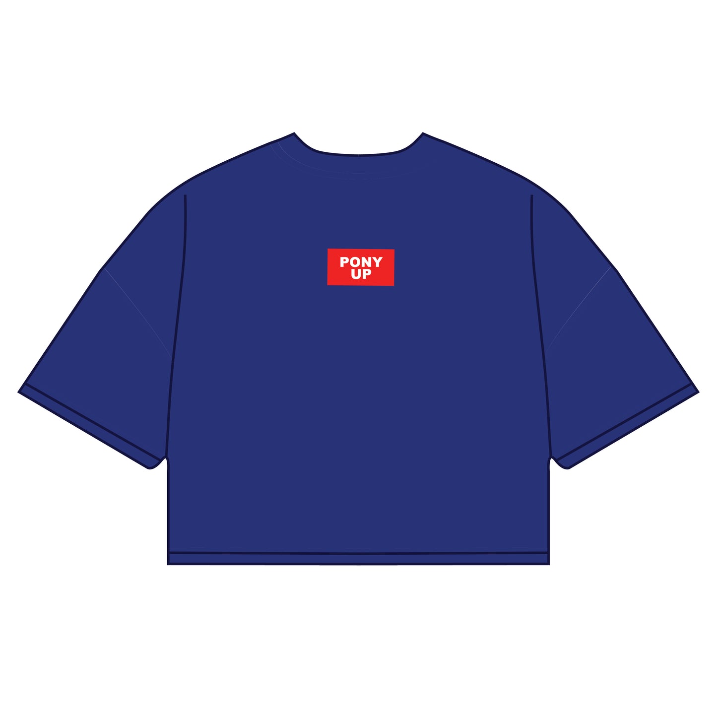 The Kristen Airy Tee Pony Up Woven Label | Youth Royal