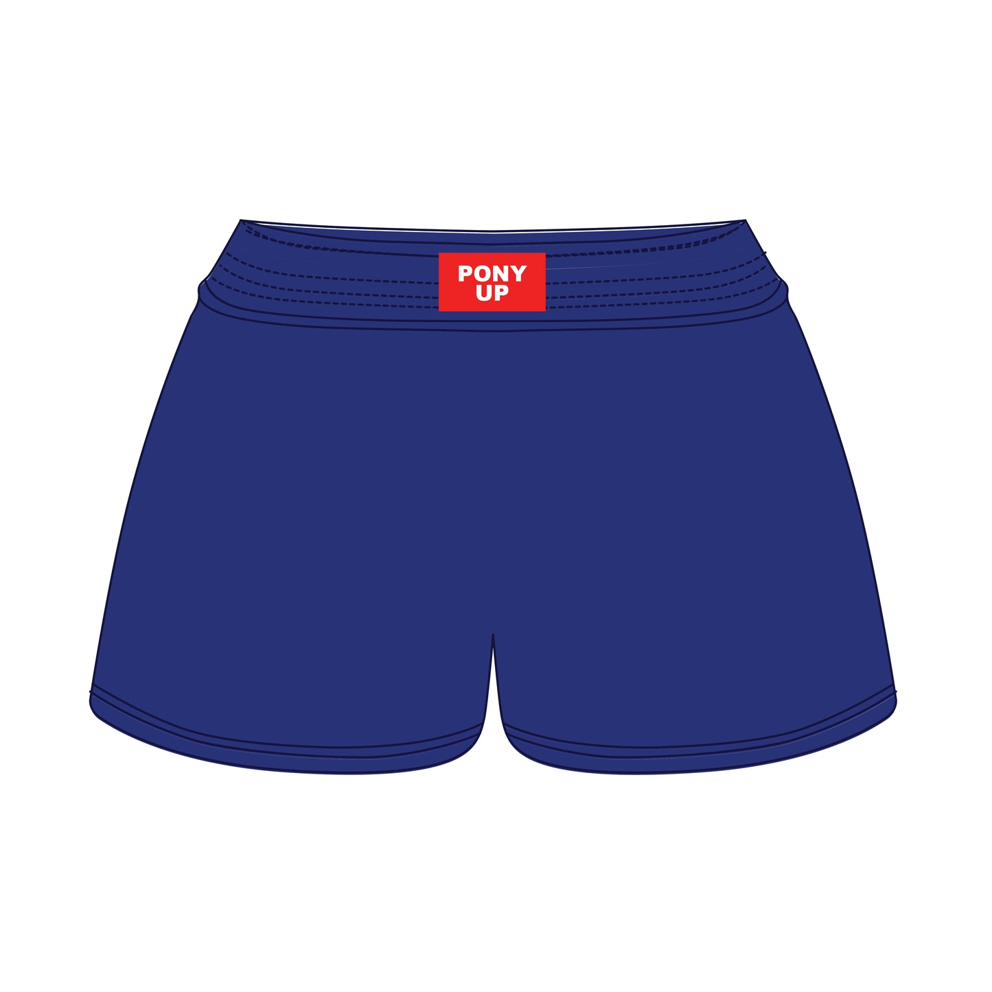 The Liz Nylon Shorts Pony Up Woven Label | Royal