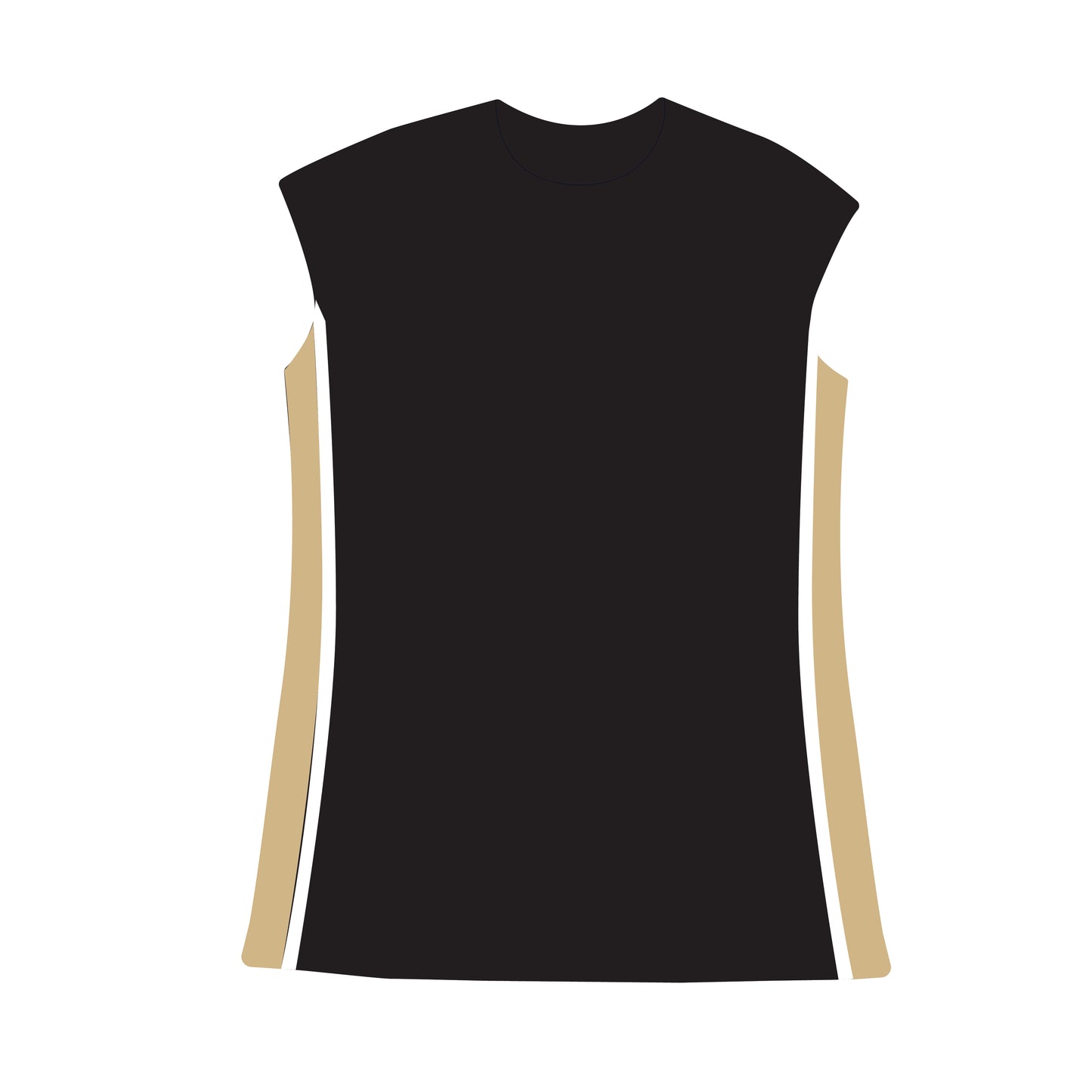 The Campbell Cap Sleeve Dress Boiler Up Woven Label | Black