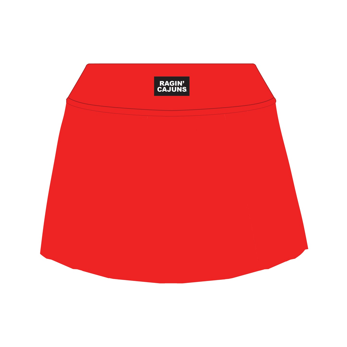The Alli Tennis Skort Ragin' Cajuns Woven Label | Bright Red