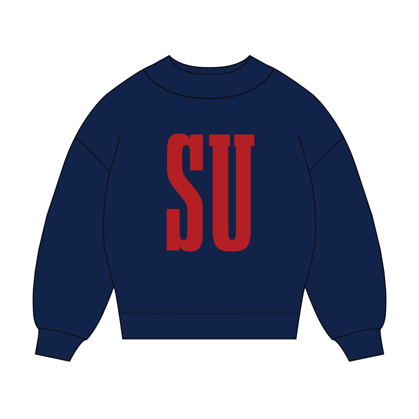 The Madi Varsity Mockneck Samford | Youth Navy