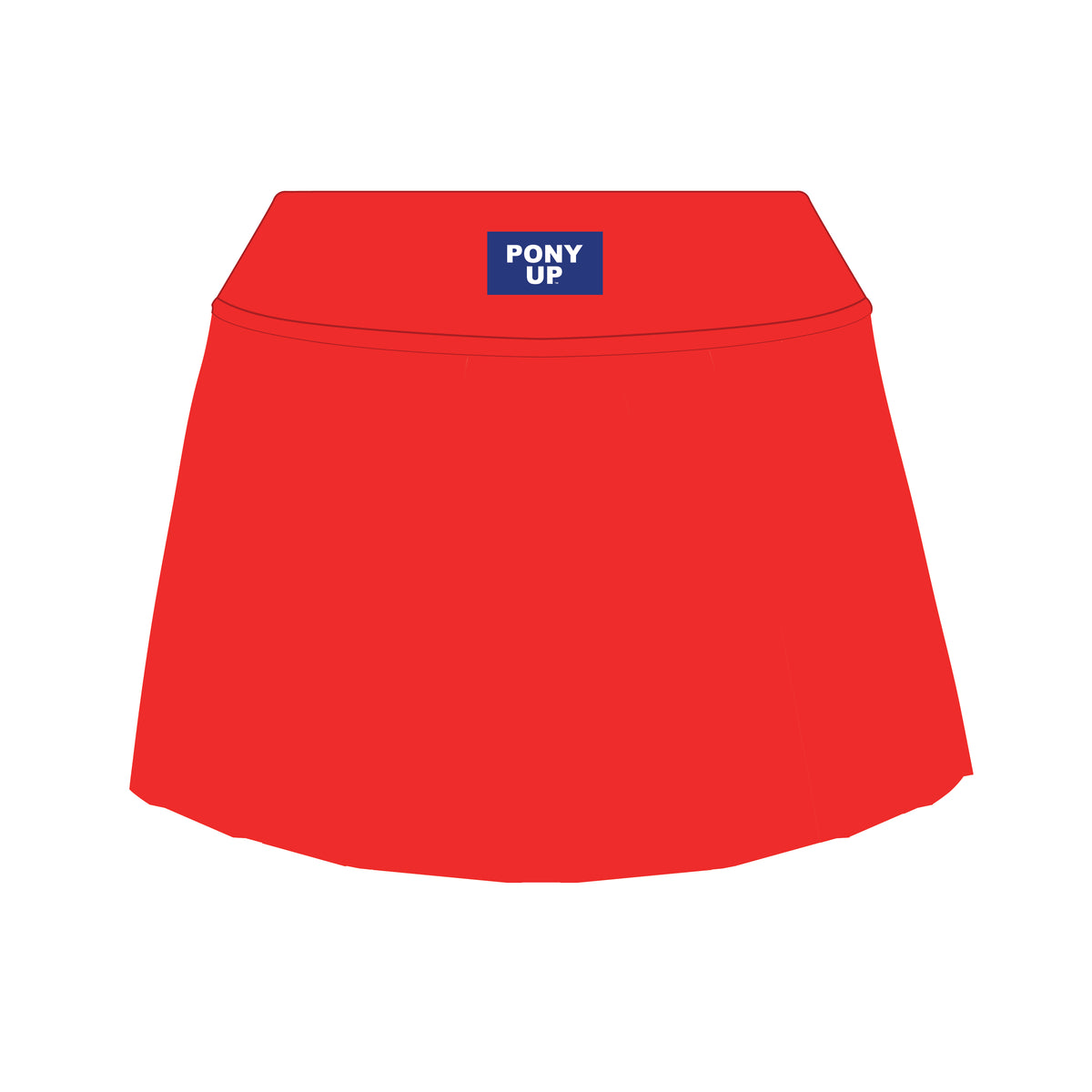 The Alli Tennis Skort Pony Up Woven Label | Bright Red