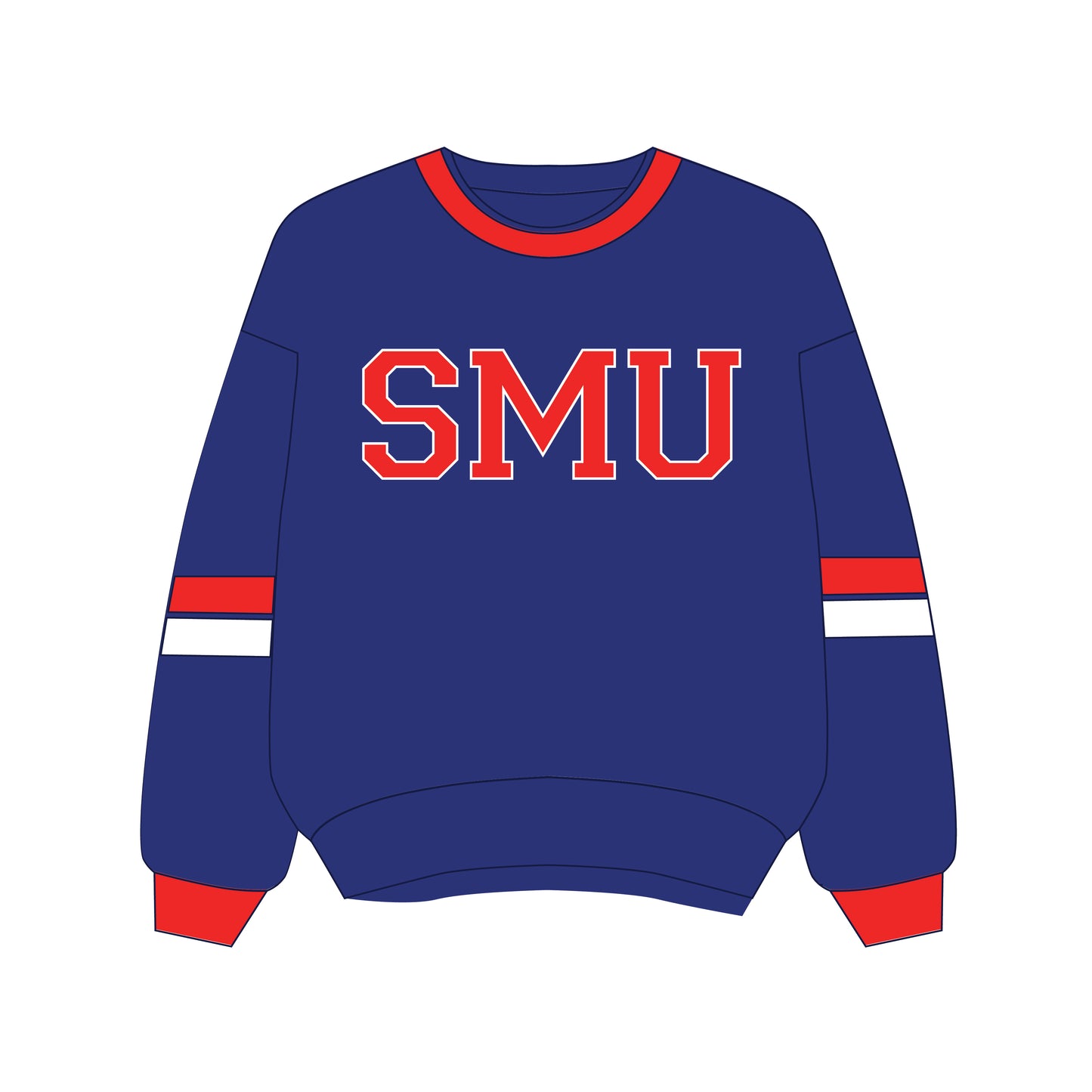 The Virginia Varsity Crewneck SMU | Royal