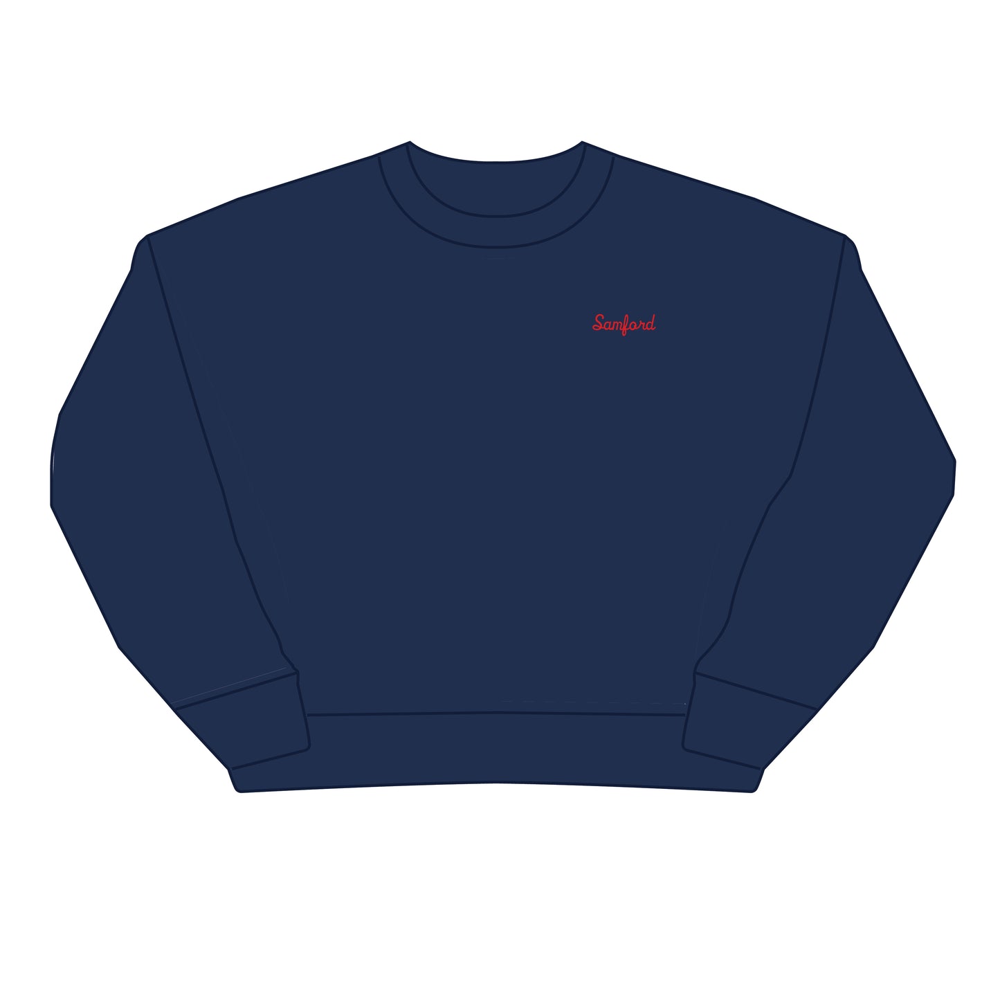 The Brooke Solid Crewneck South Alabama | Youth Navy