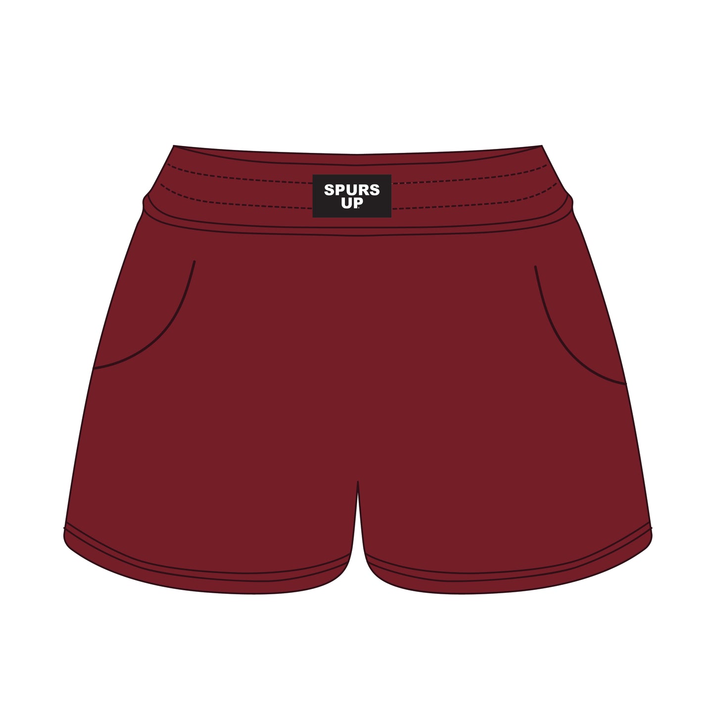 The Ava Airy Shorts Spurs Up Woven Label | Youth Deep Red