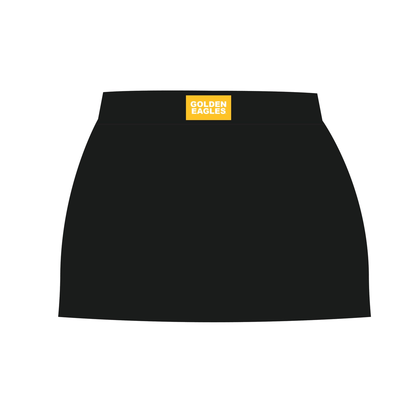 The Hayden High Waisted Skort Golden Eagles Woven Label | Black