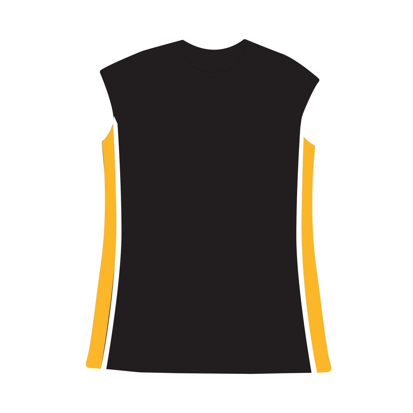 The Campbell Cap Sleeve Dress Golden Eagles Woven Label | Black