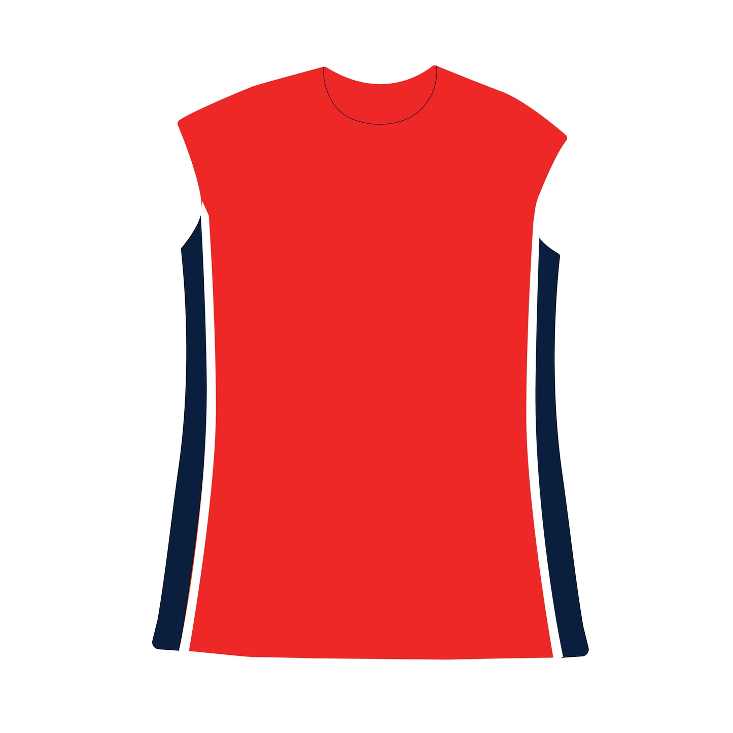 The Campbell Cap Sleeve Dress USA Woven Label | Bright Red