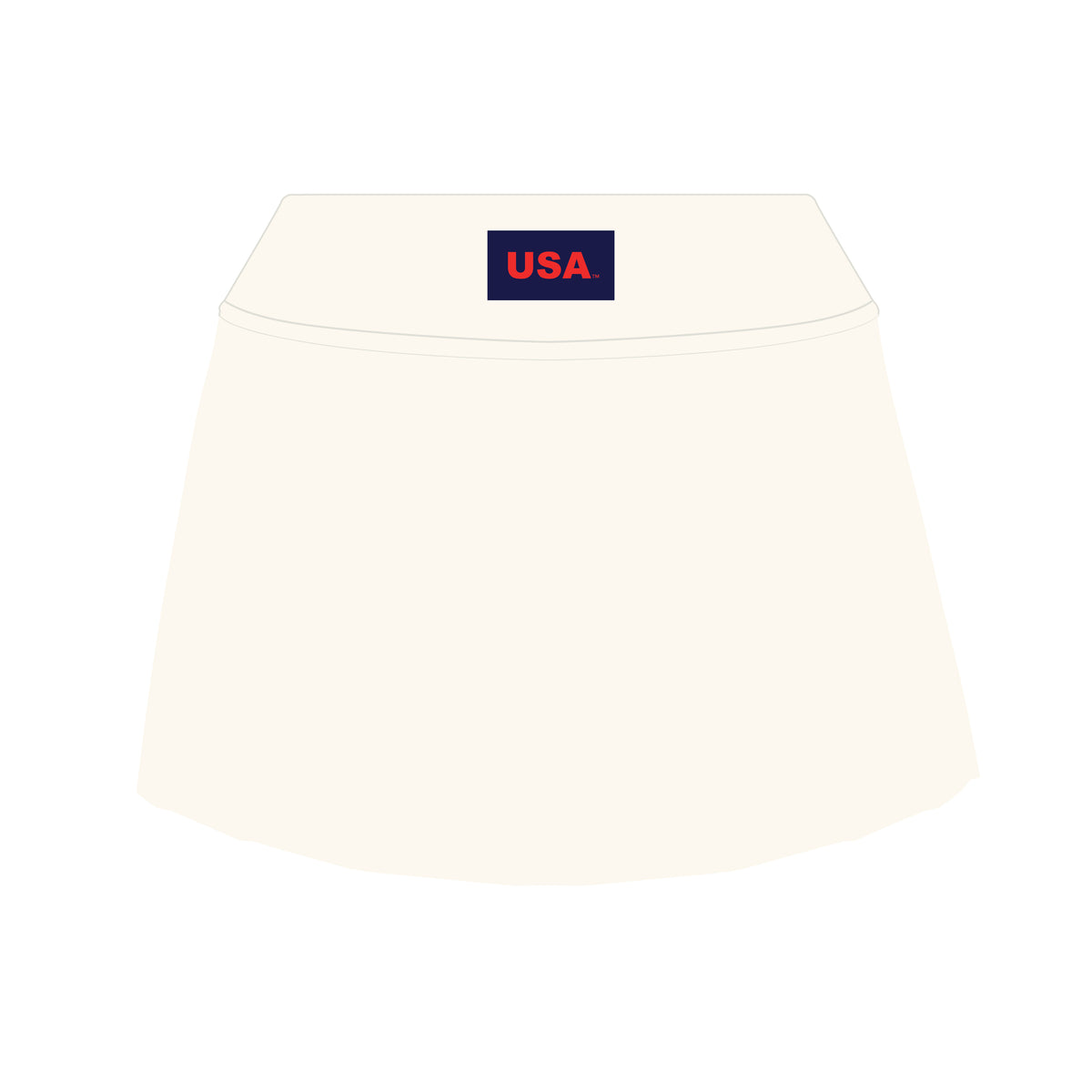 The Alli Tennis Skort USA Woven Label | Bone
