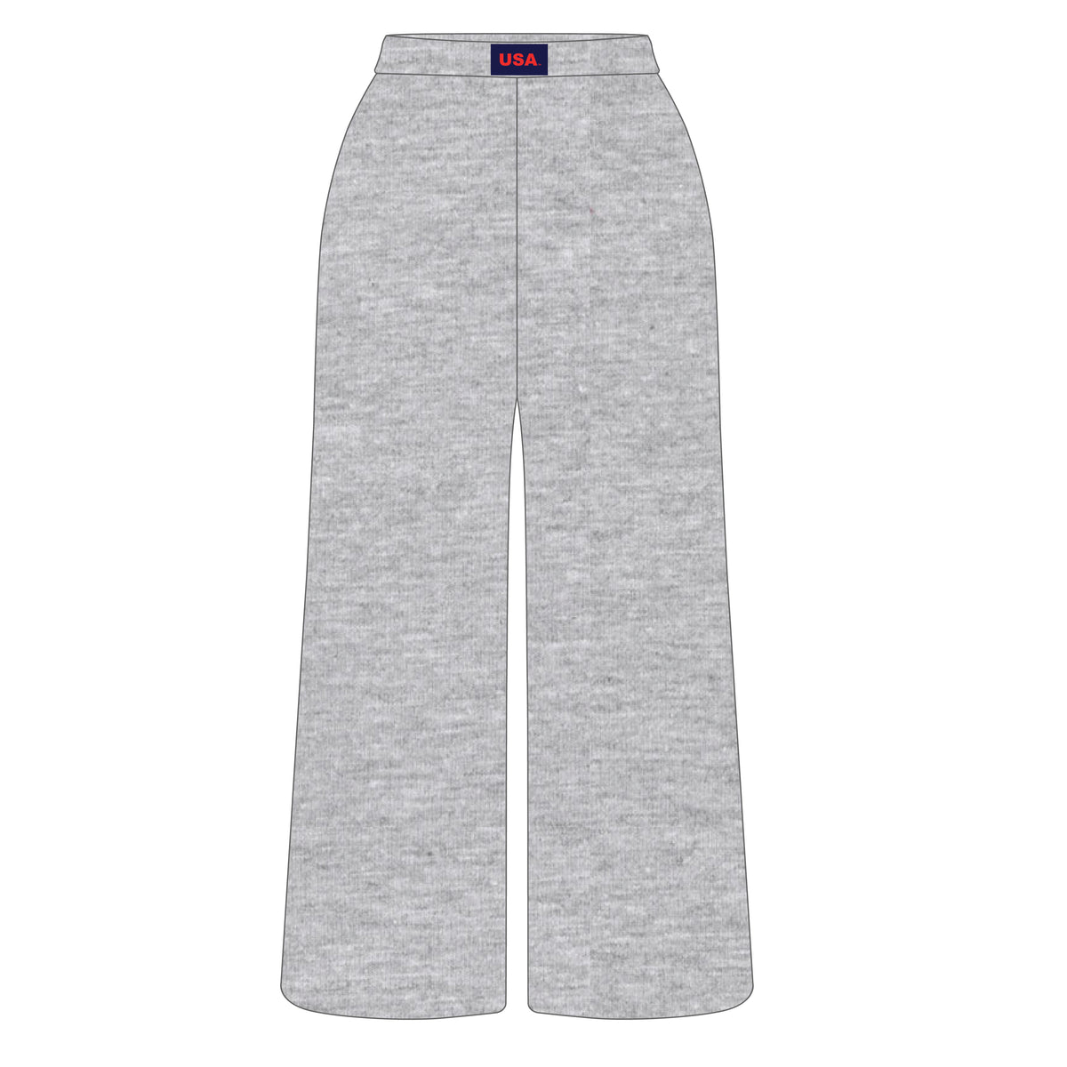 The Ava Airy Pants USA Woven Label | Heather Grey