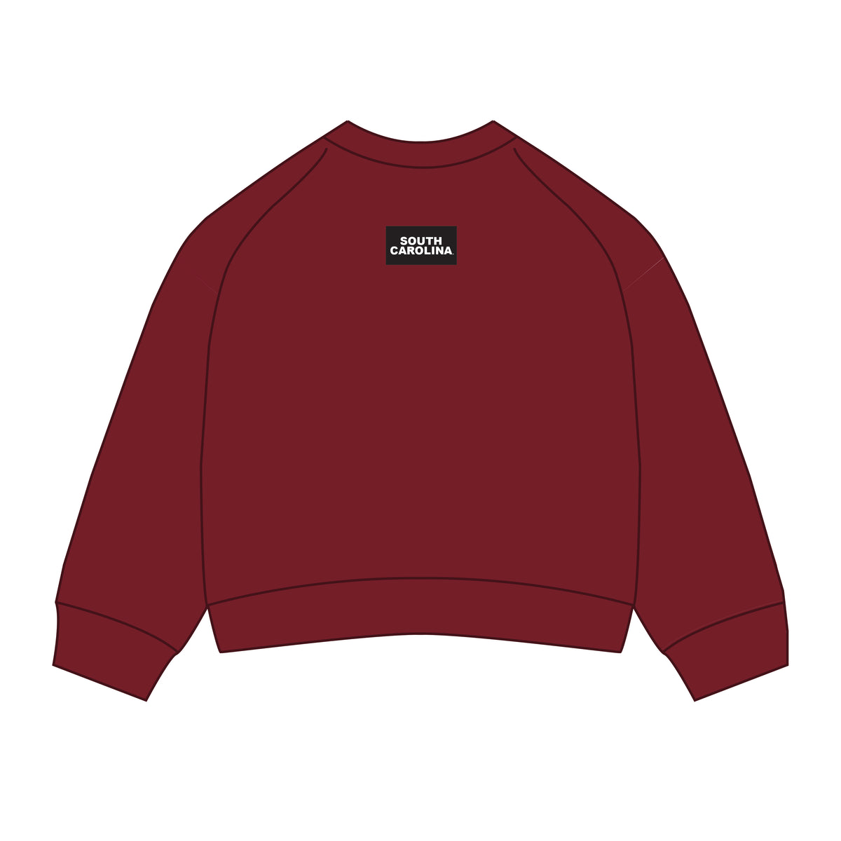 The Ava Airy Crewneck South Carolina Woven Label | Deep Red