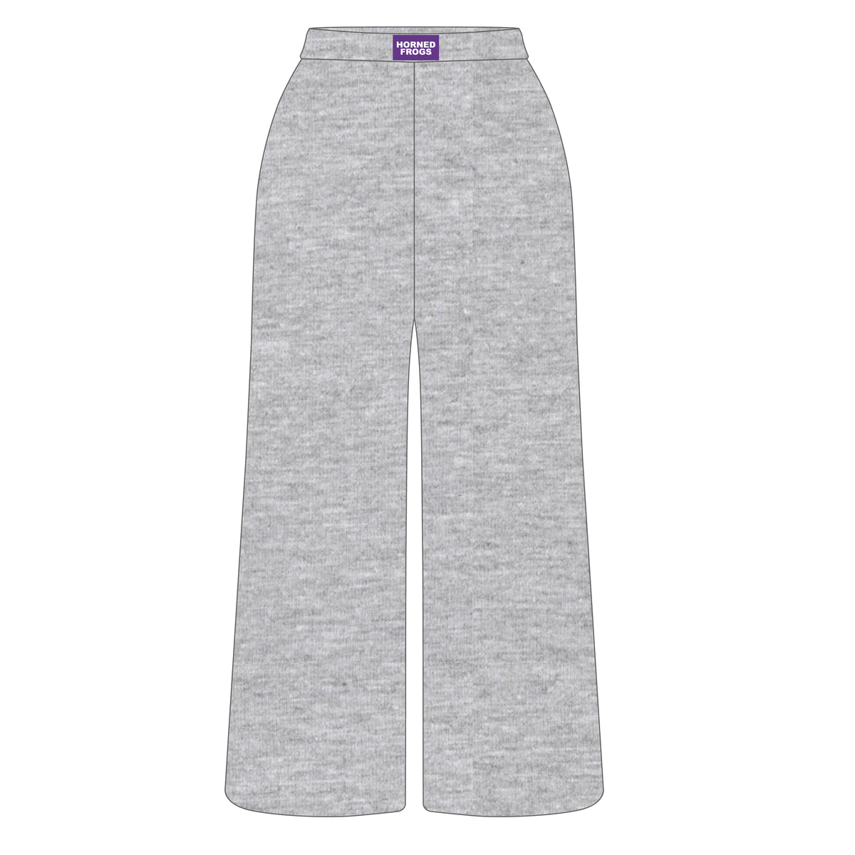The Ava Airy Pants Horned Frogs Woven Label | Heather Grey