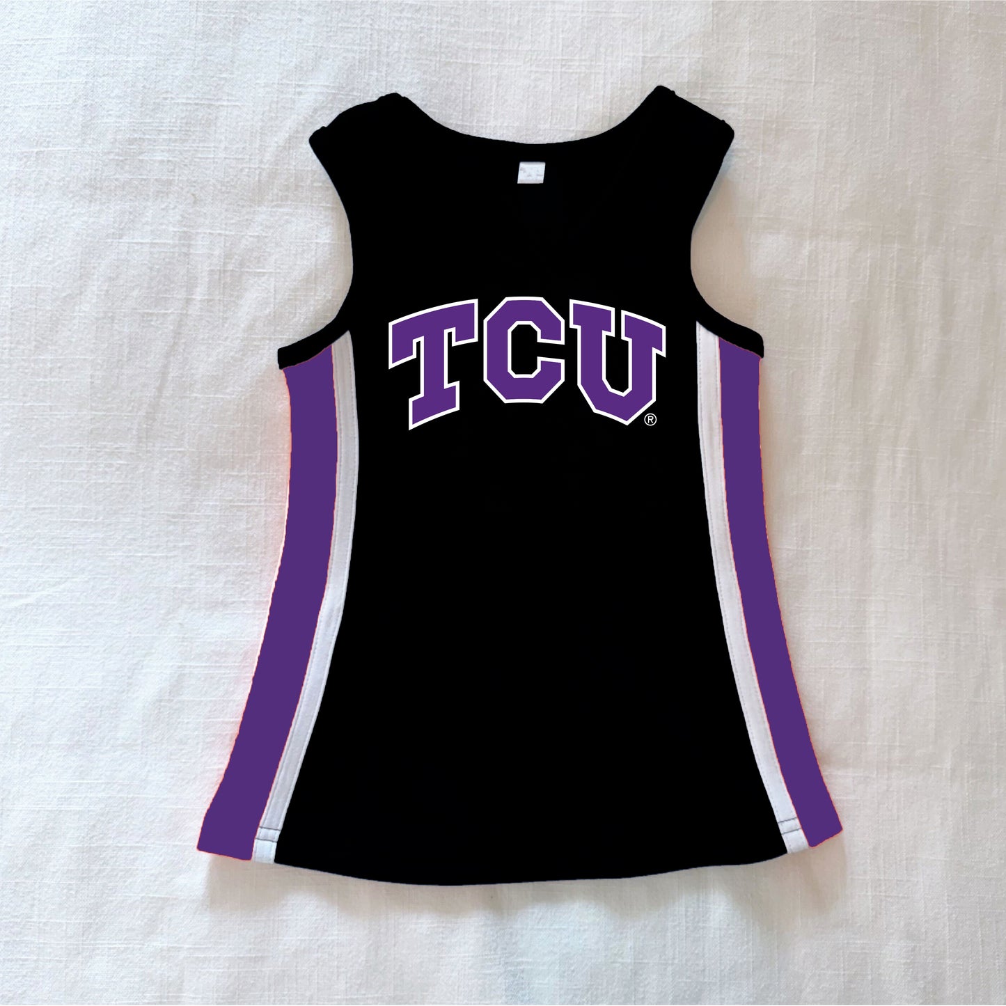 The Power Stripe Cheer Dress TCU | Youth Black
