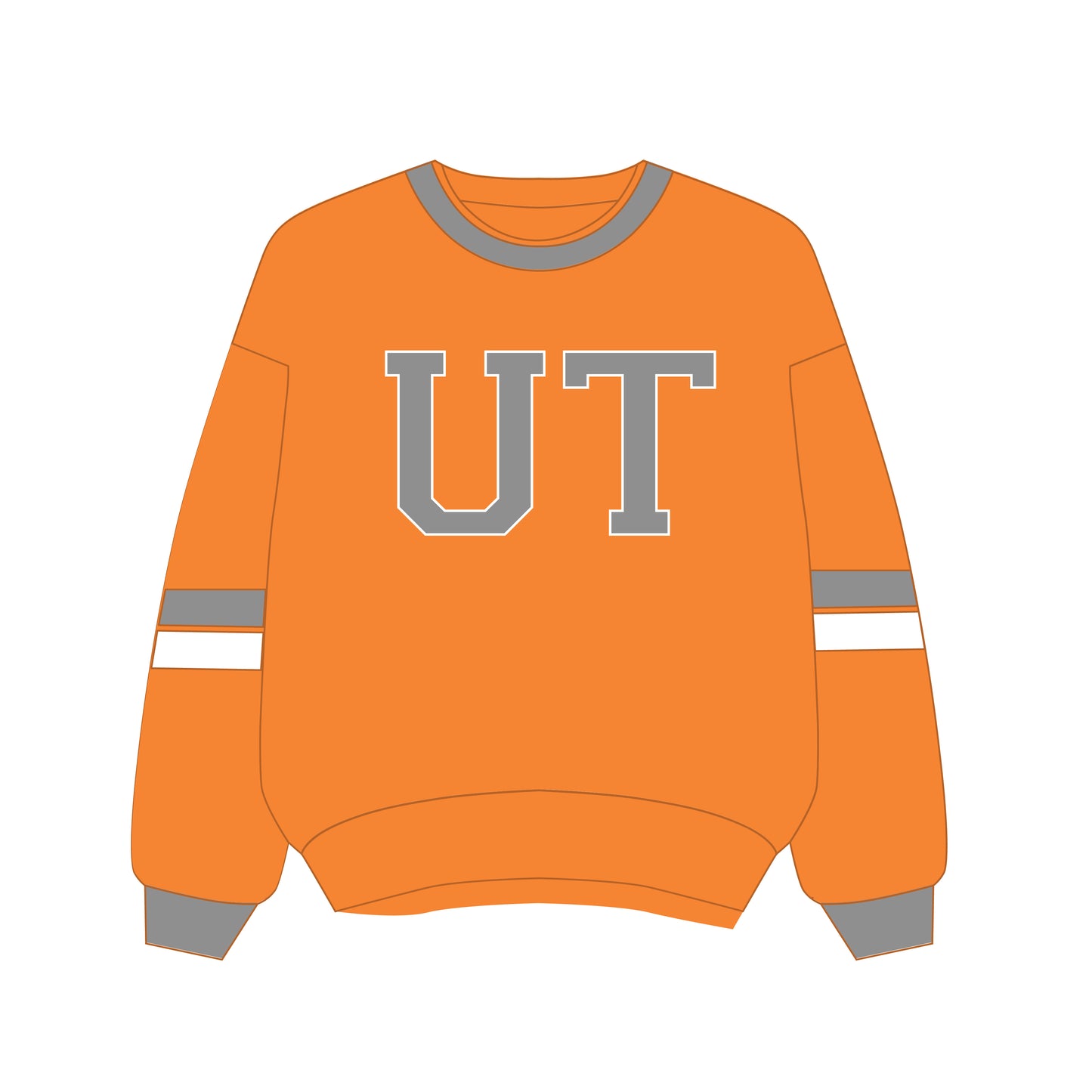 The Virginia Varsity Crewneck Tennessee | Youth Bright Orange