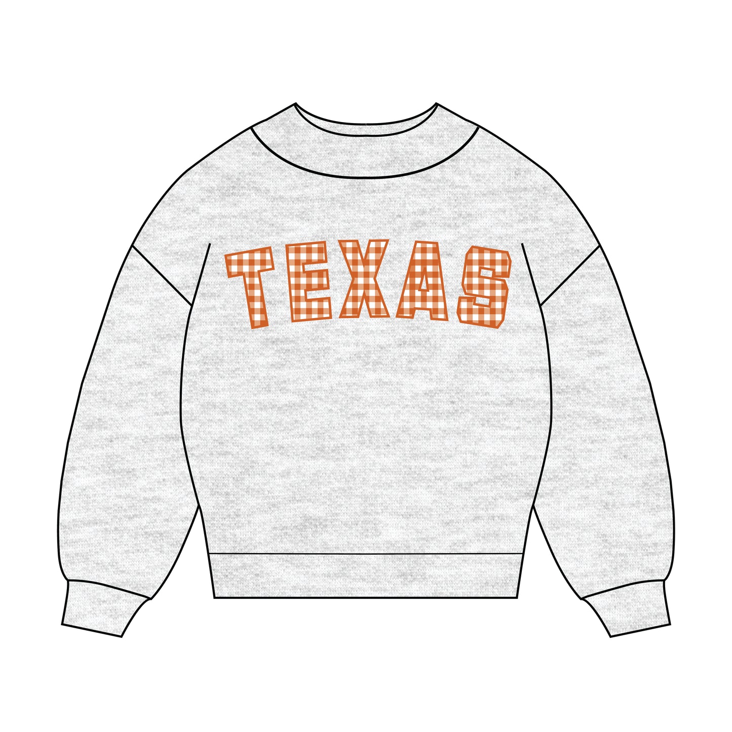 The Mallory Gingham Mockneck Texas | Youth Ash