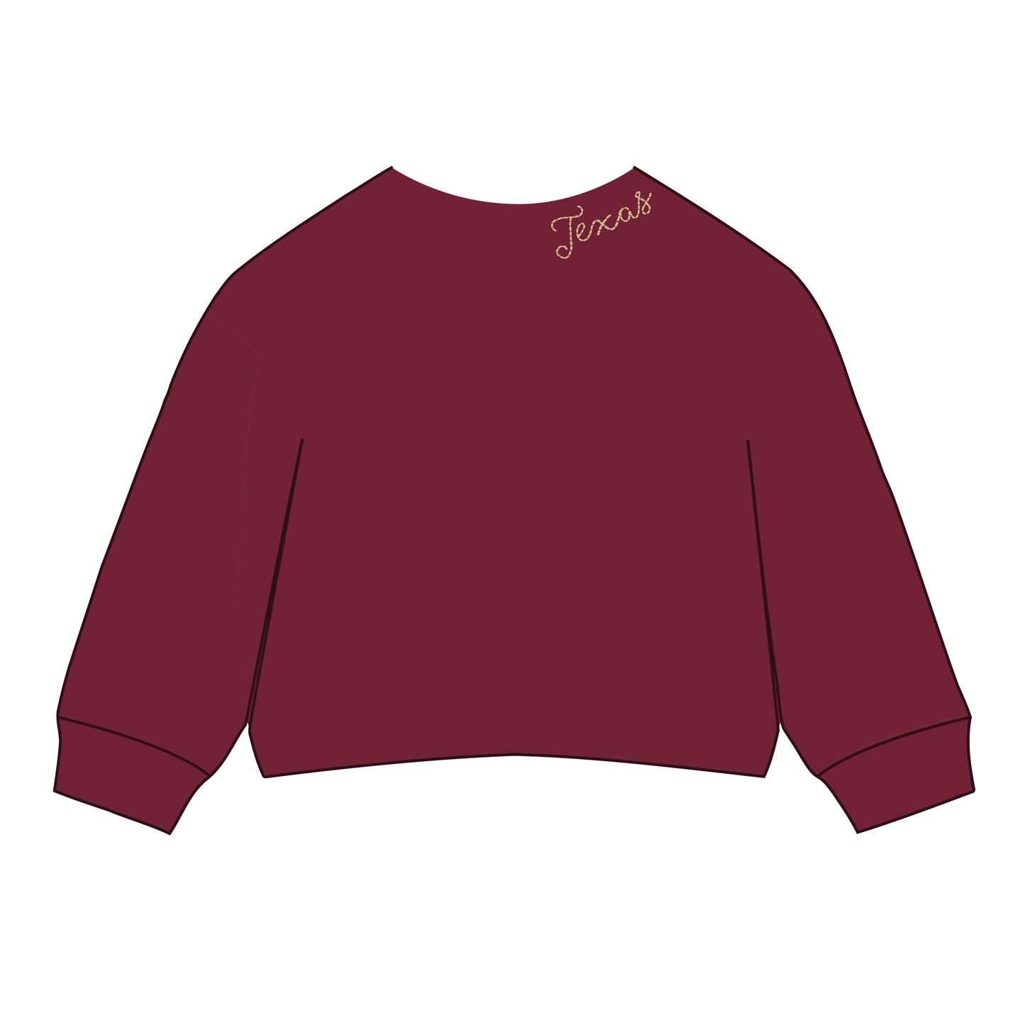 The Lexie Lounge Top Texas State | Maroon