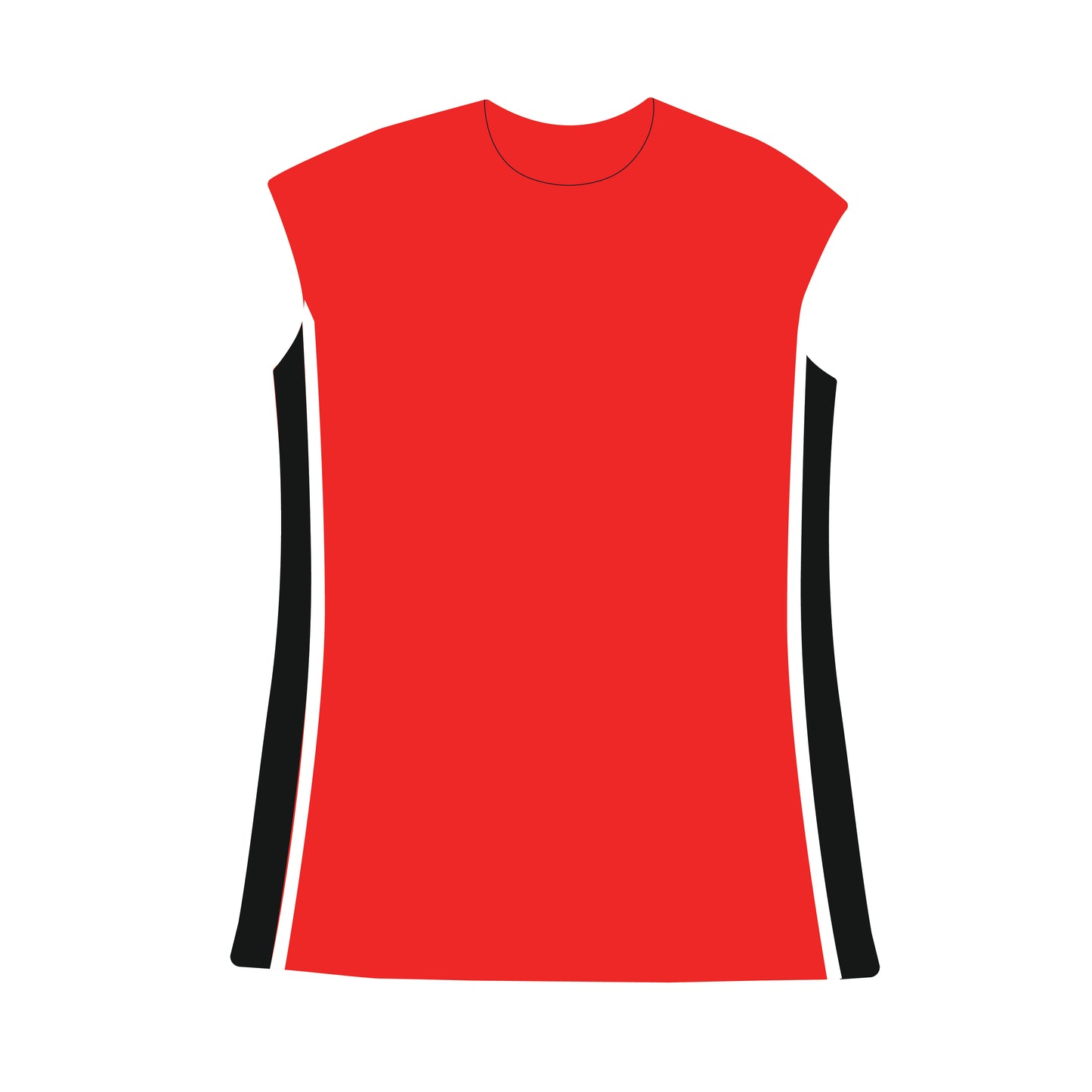 The Campbell Cap Sleeve Wreck 'Em Tech Woven Label | Bright Red