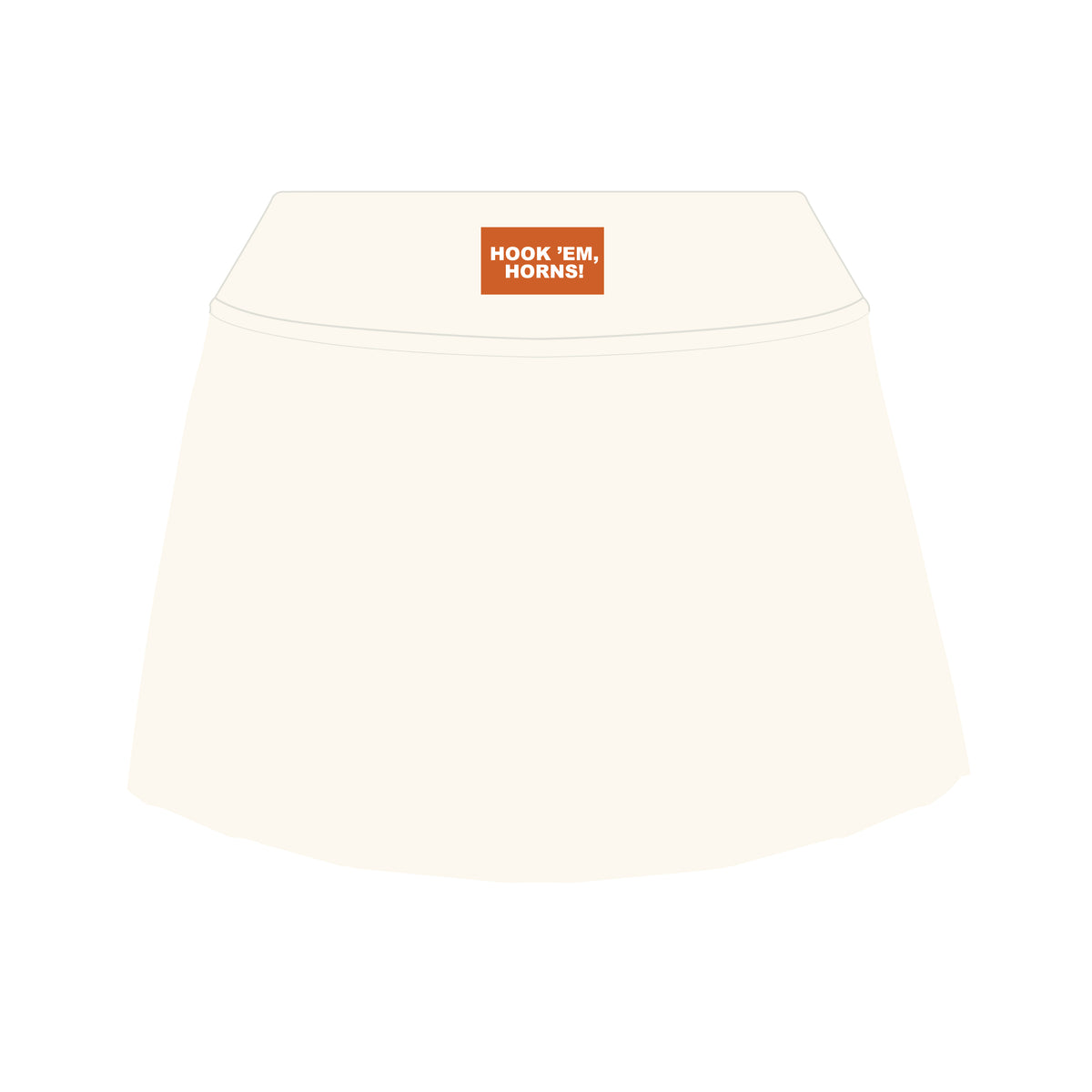 The Alli Tennis Skort Hook 'Em Horns Woven Label | Youth Bone