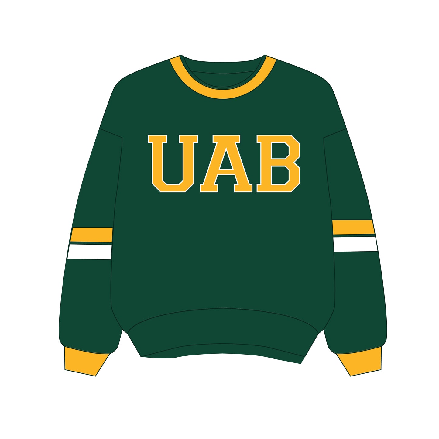 The Virginia Varsity Crewneck UAB | Green