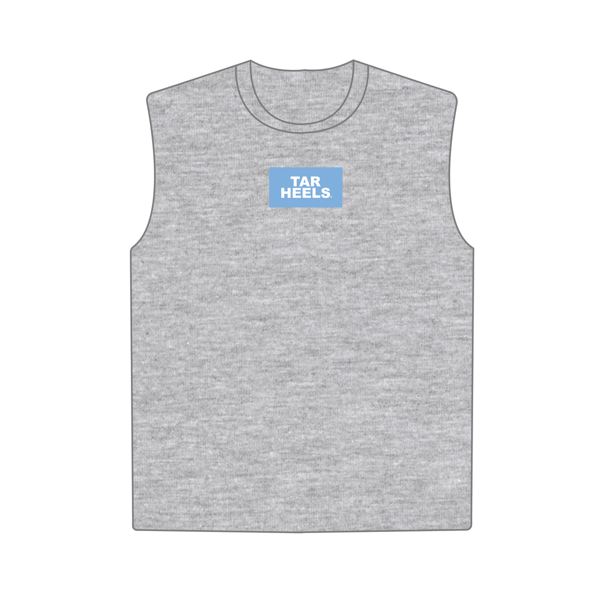 The Anna Active Tank Tar Heels Woven Label | Youth Heather Grey
