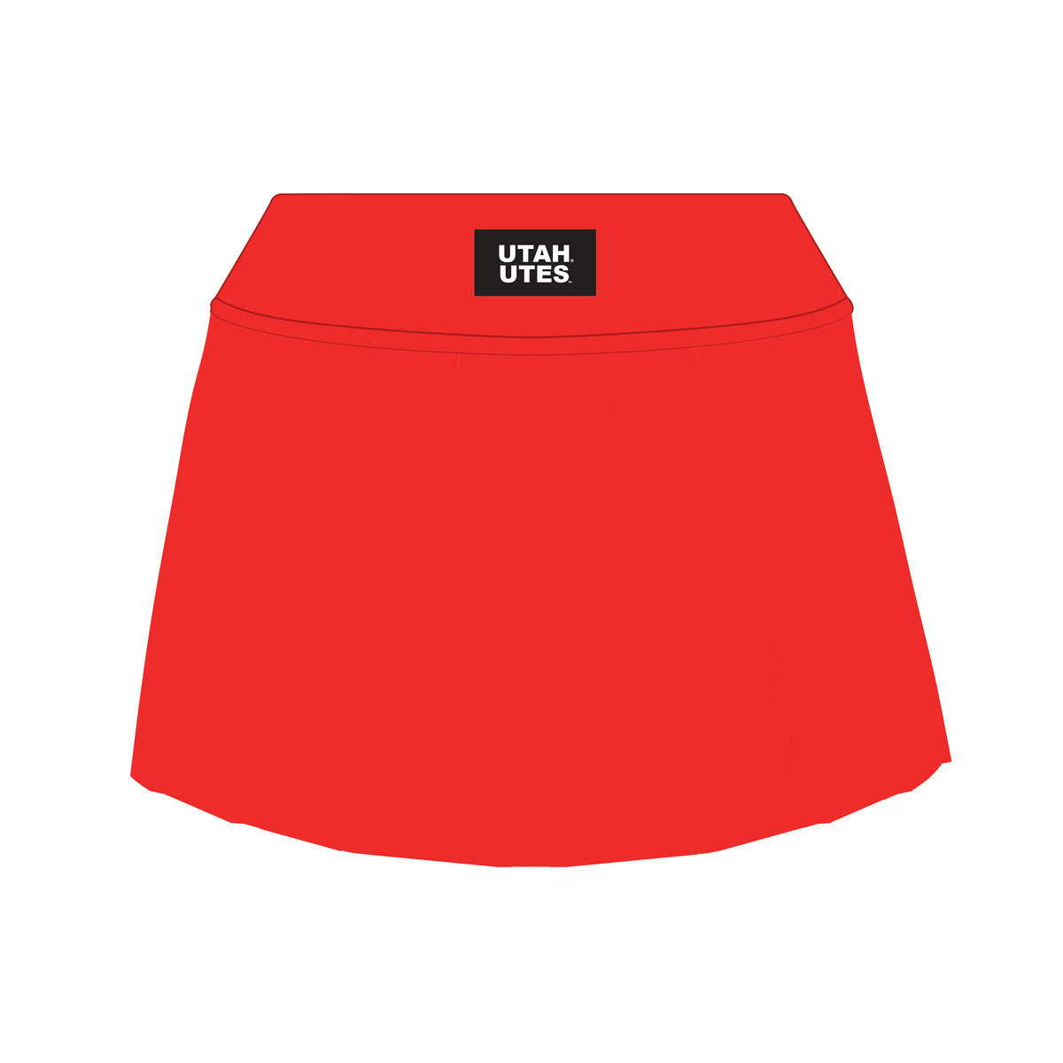 The Alli Tennis Skort Utah Utes Woven Label | Bright Red
