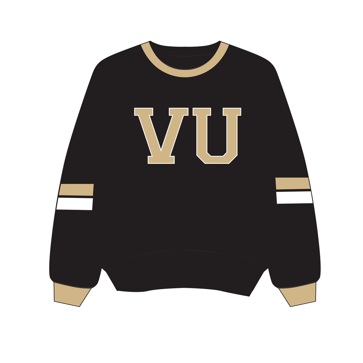 The Virginia Varsity Crewneck Vanderbilt | Youth Black