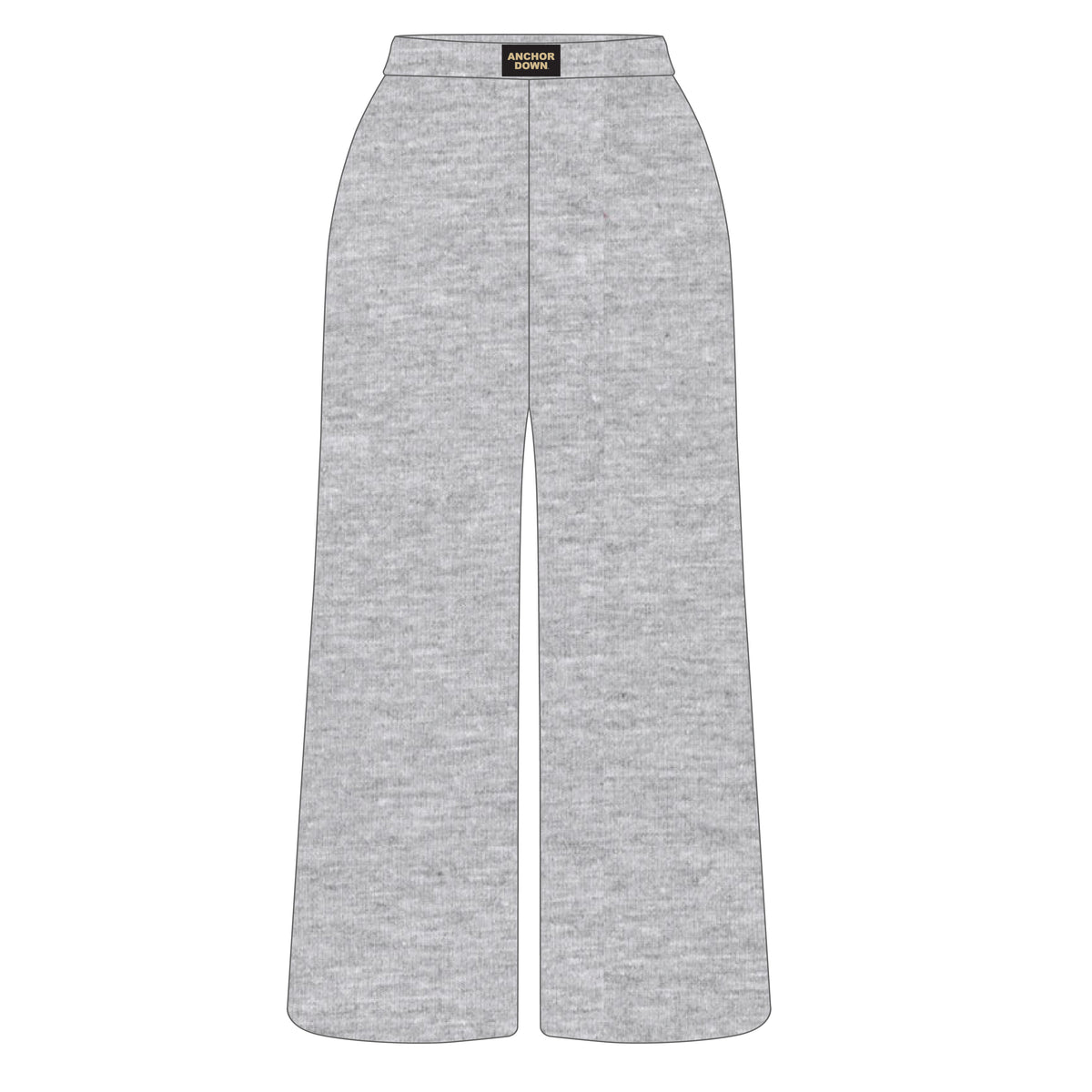 The Ava Airy Pants Anchor Down Woven Label | Heather Grey
