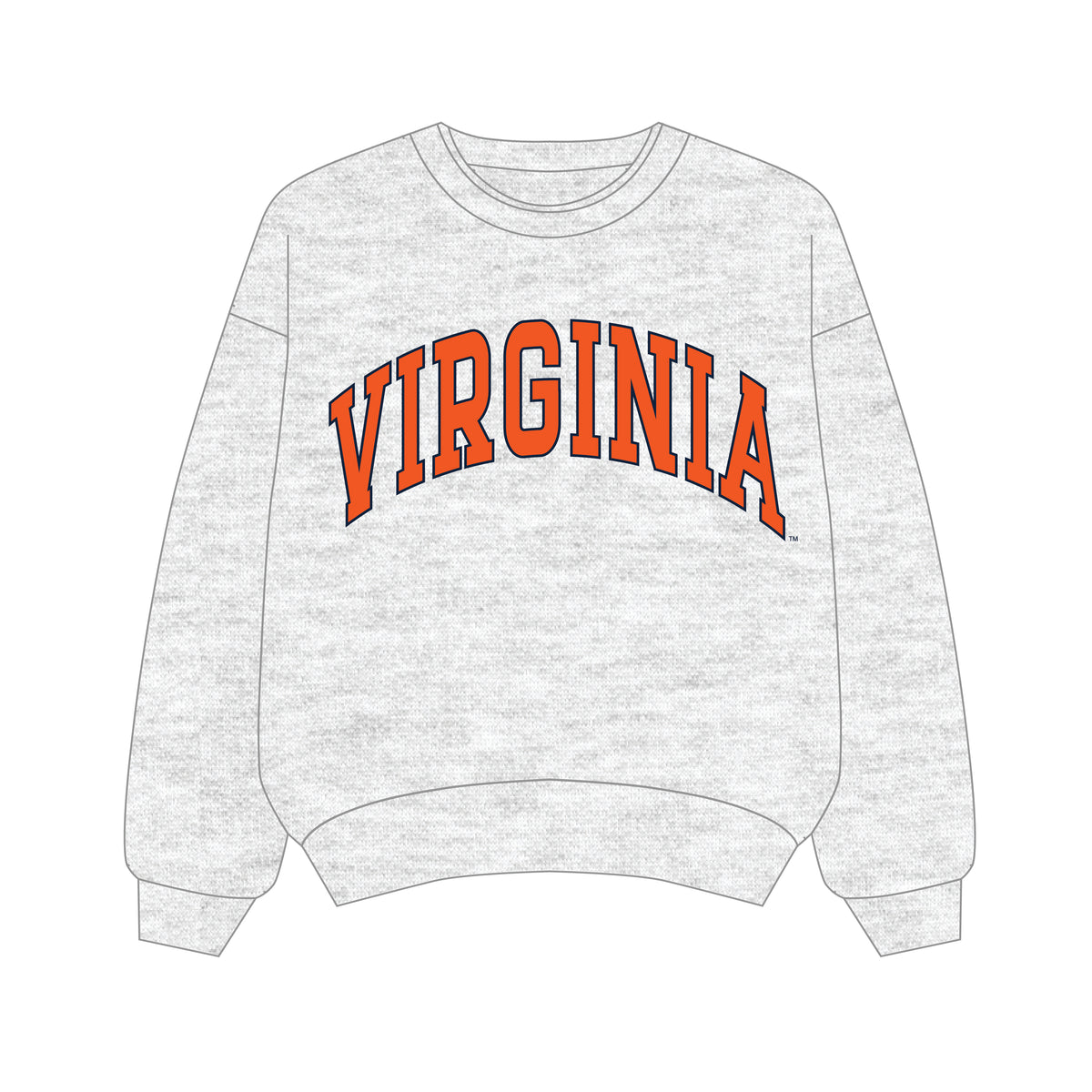The Olivia Oversized Crewneck Virginia | Youth Ash