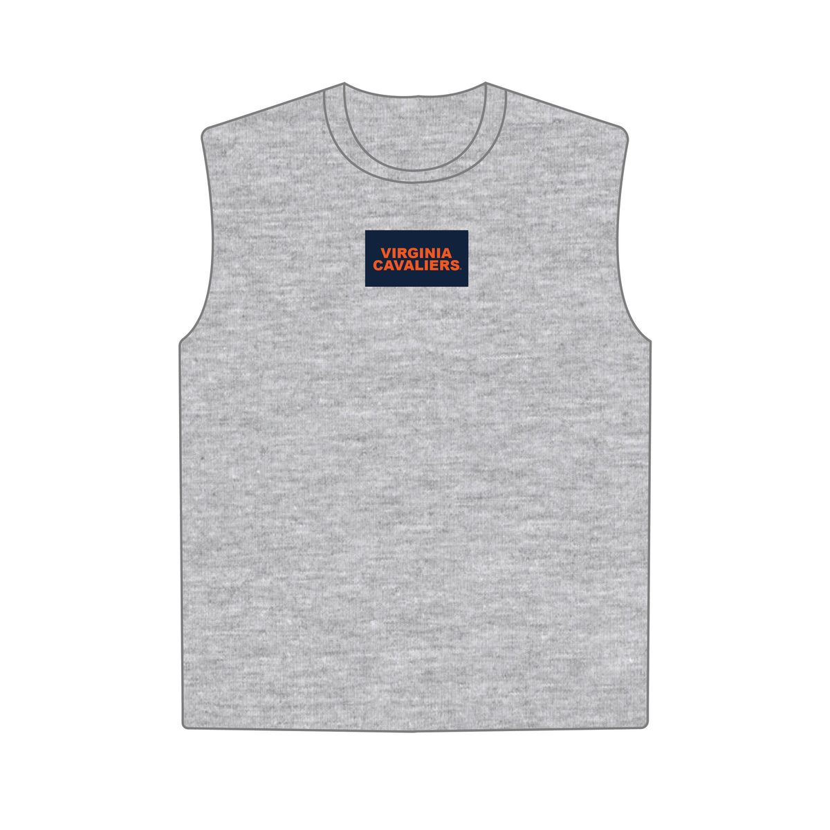 The Anna Active Tank Virginia Cavaliers Woven Label | Youth Heather Grey