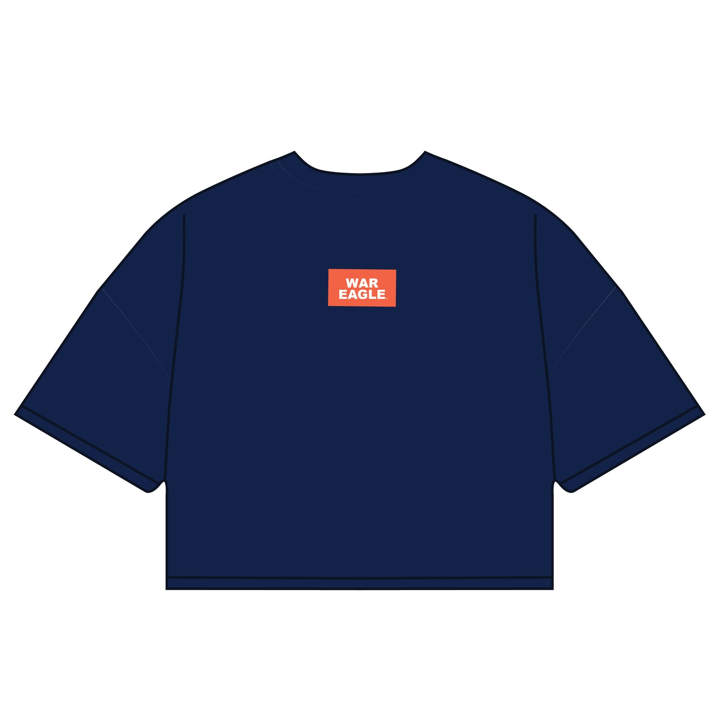 The Kristen Airy Tee War Eagle Woven Label | Navy