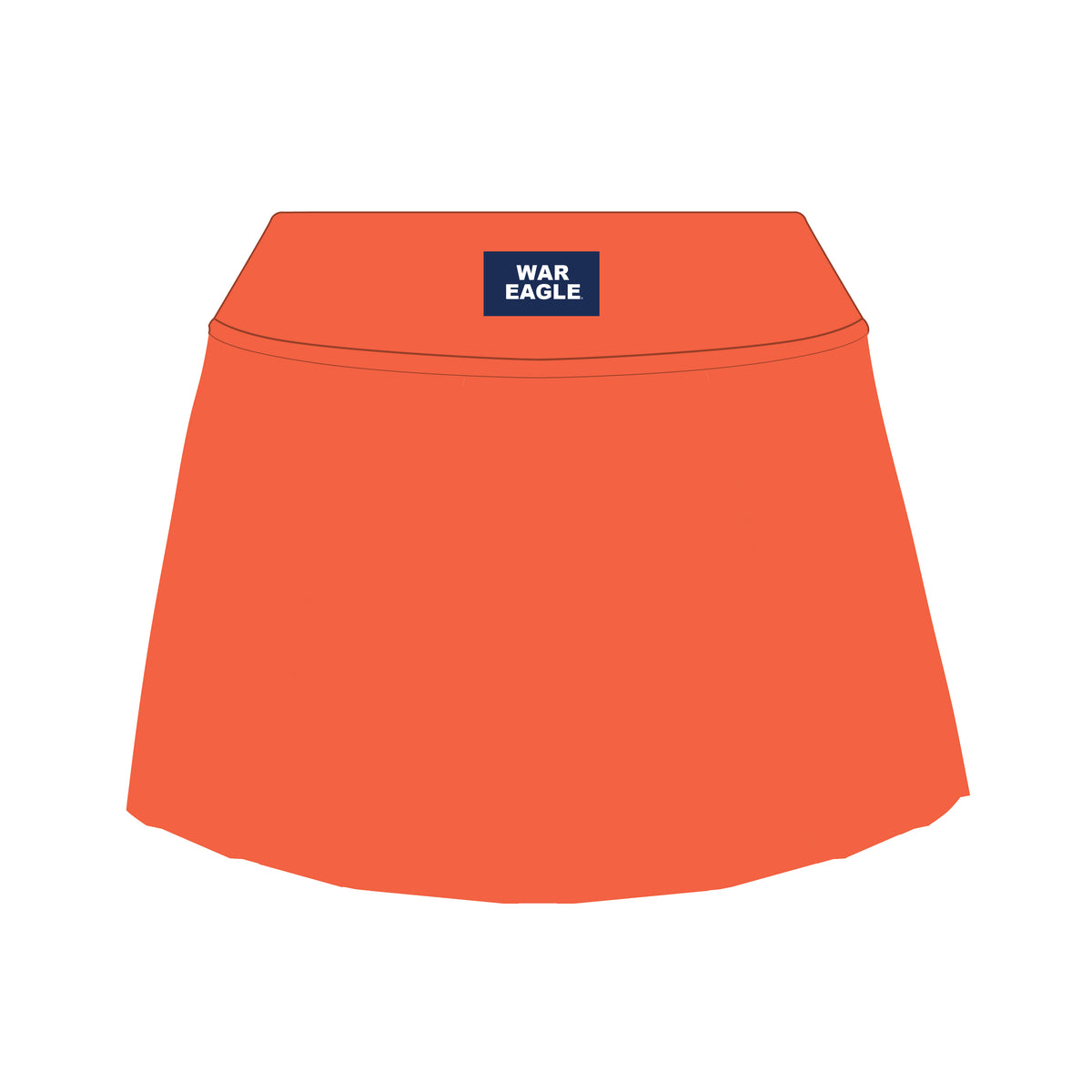 The Alli Tennis Skort War Eagle Woven Label | Youth Orange