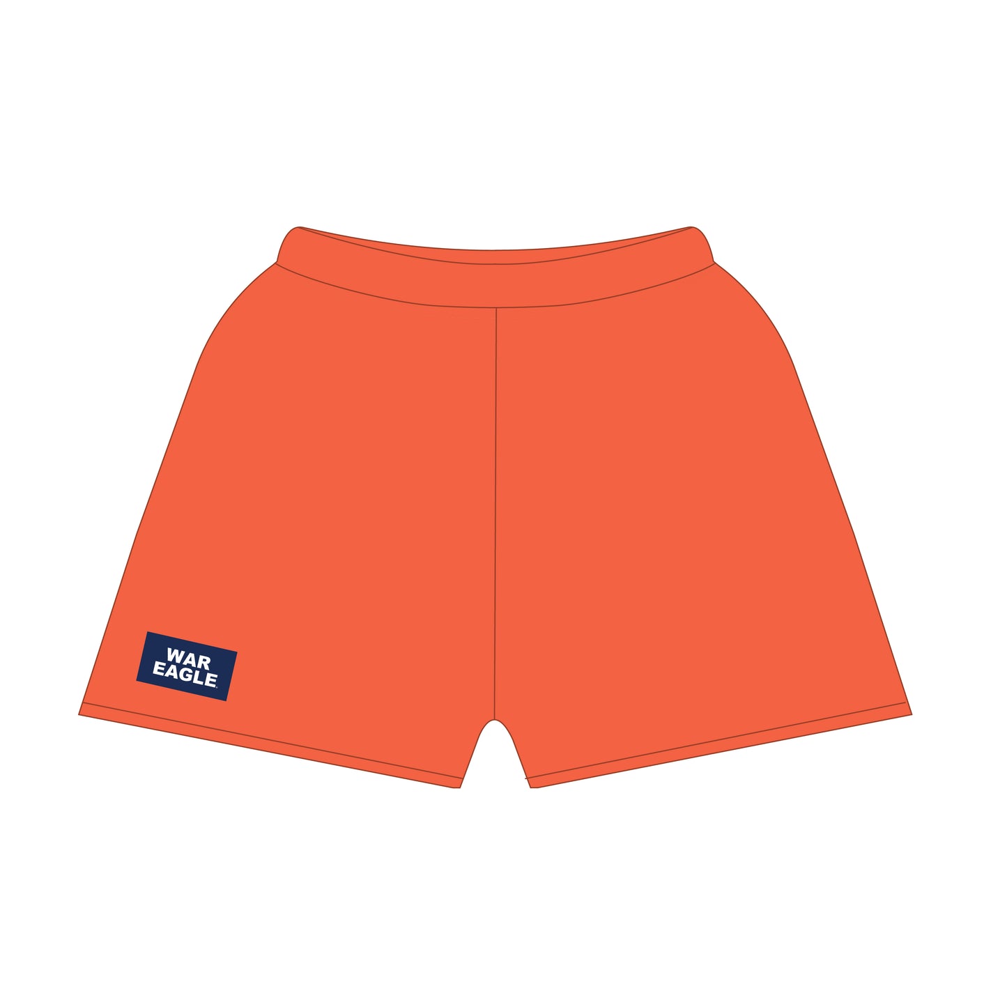 The Becca Shorts War Eagle Woven Label | Orange