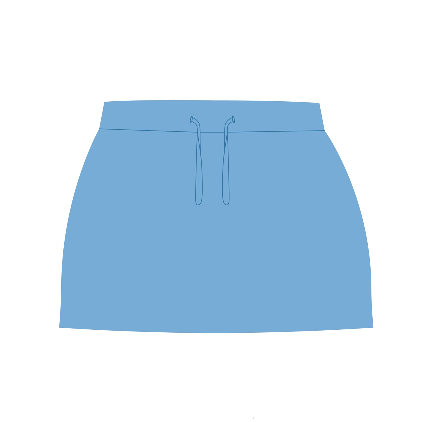 The Anna Active Skort War Eagle Woven Label | Youth Light Blue