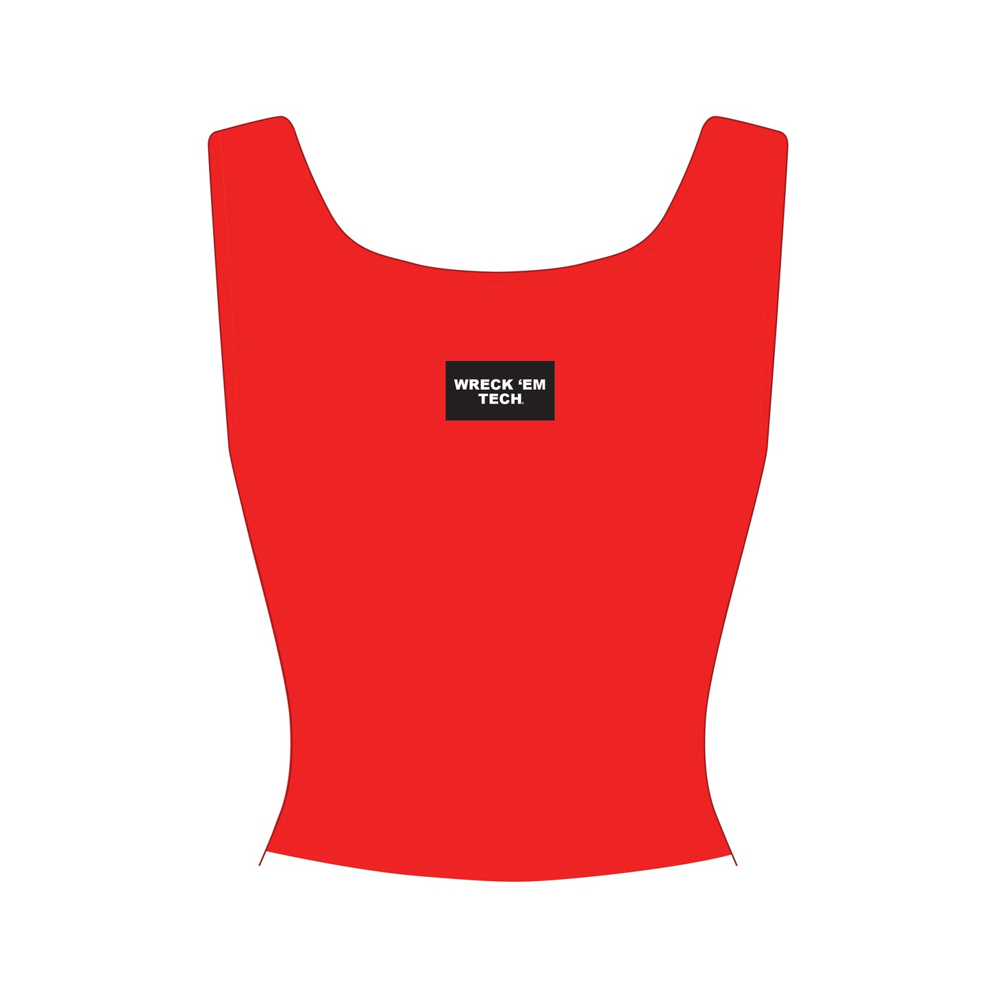 The Alli Ribbed Tank Wreck 'Em Tech Woven Label | Youth Red