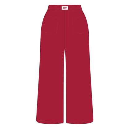 The Ava Airy Pants Roll Tide Woven Label | Youth Crimson