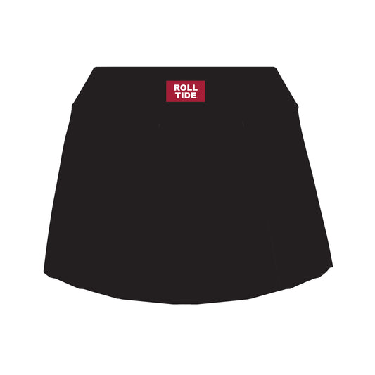The Alli Tennis Skort Roll Tide Woven Label | Black