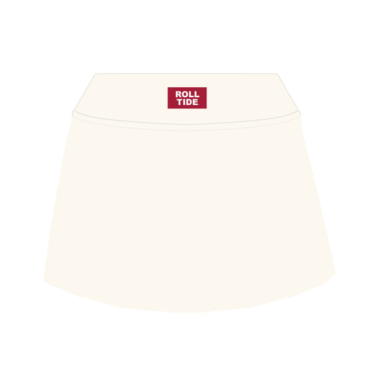 The Alli Tennis Skort Roll Tide Woven Label | Bone